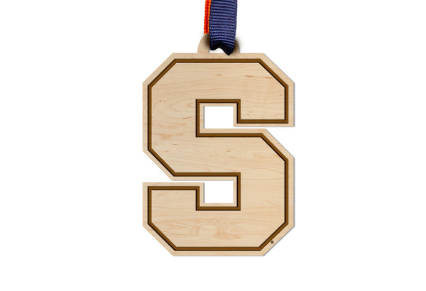 Syracuse, University of Ornament Block S Logo