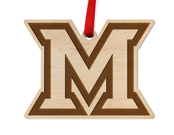 Miami (Ohio) Ornament M Logo