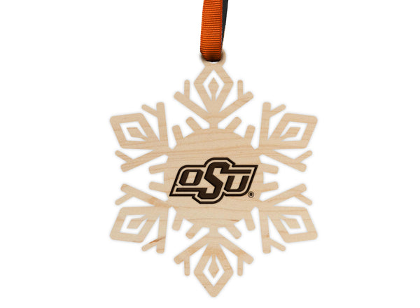 Oklahoma State University Ornament OSU Snowflake