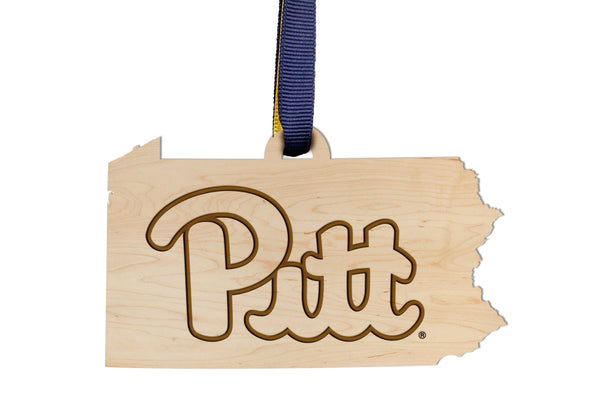 Pitt Ornament Pitt Logo on State