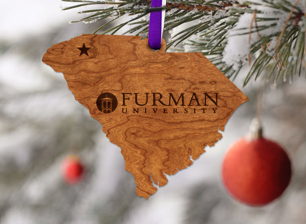 Furman University Ornament Academic Logo on SC