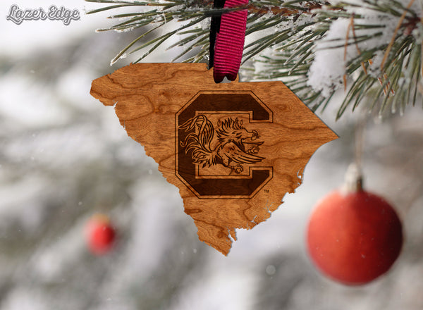 USC South Carolina Ornament Gamecock C on State