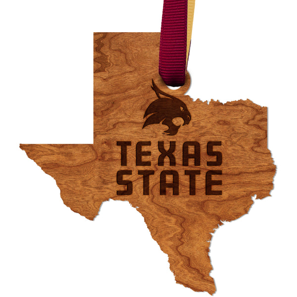 Texas State University Ornament Logo on State
