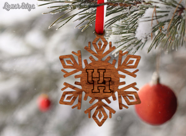 Houston Ornament UH Snowflake