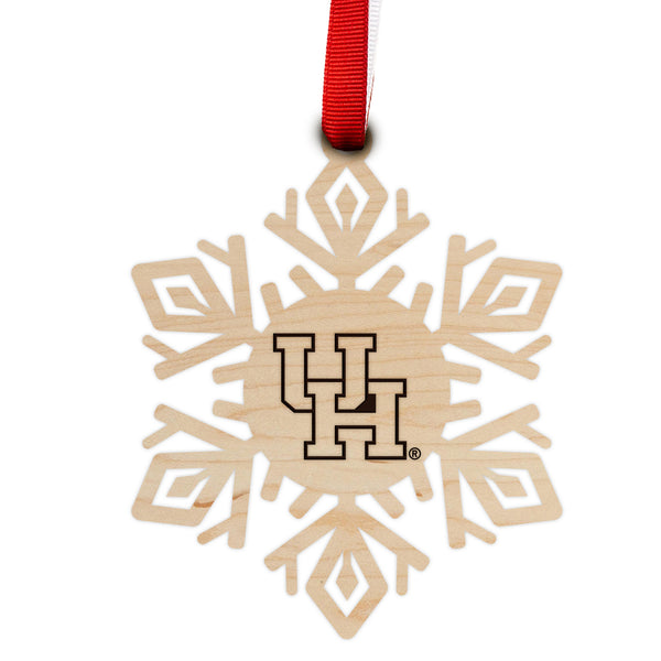 Houston Ornament UH Snowflake