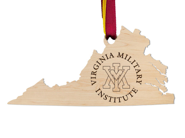 Virginia Military Institute (VMI) Ornament Circular VMI on VA
