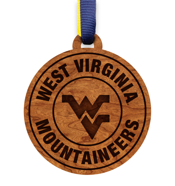 West Virginia Ornament Circular WV Mountain