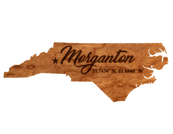 City/Hometown Magnet Morganton NC Coordinates