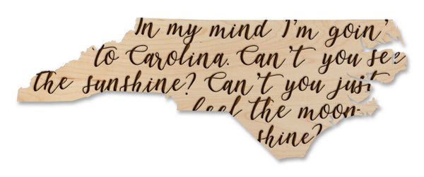 State Map Magnet Song Carolina in my Mind