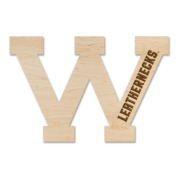 Western Illinois University Magnet Western W with Leathernecks