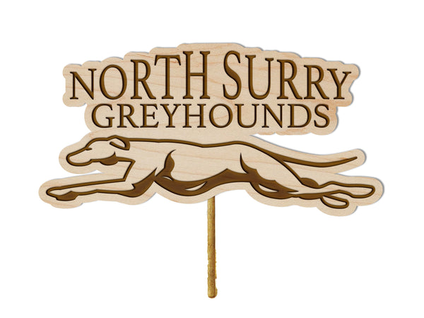 North Surry High School Cake Topper North Surry Grey Hounds Cake Topper