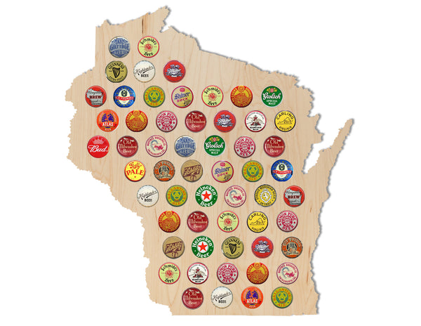 Skyline Wall Hanging Bottle Cap Display