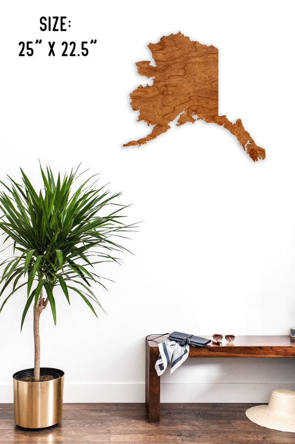 State Map Wall Hanging Alaska
