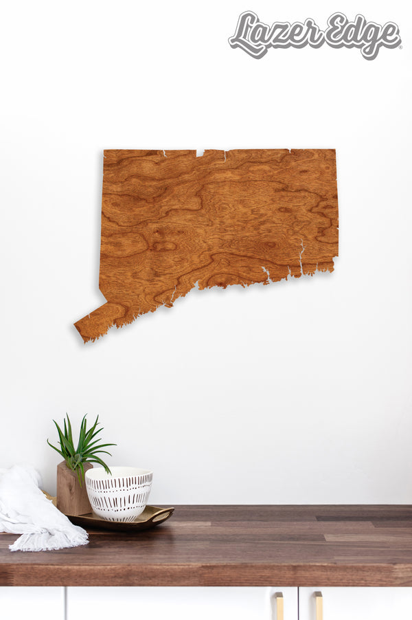 State Map Wall Hanging Connecticut