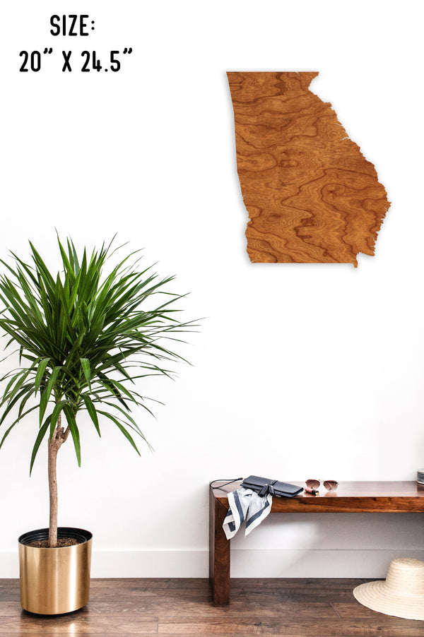 State Map Wall Hanging Georgia