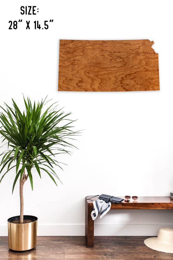 State Map Wall Hanging Kansas