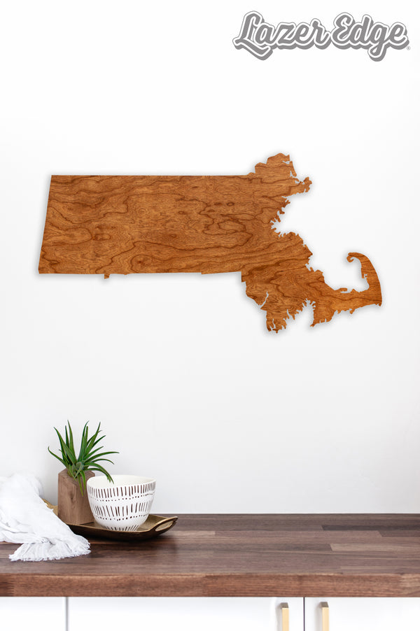 State Map Wall Hanging Massachusetts