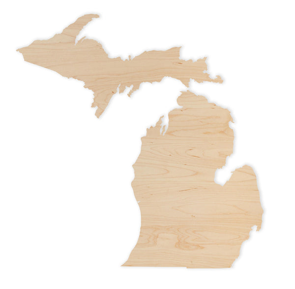 State Map Wall Hanging Michigan