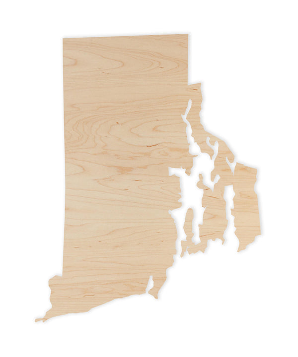 State Map Wall Hanging Rhode Island