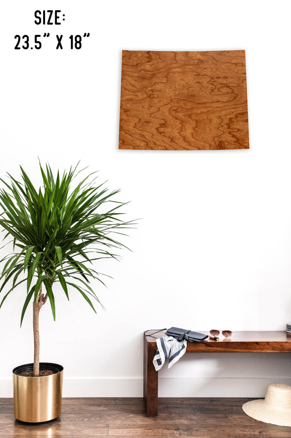 State Map Wall Hanging Wyoming
