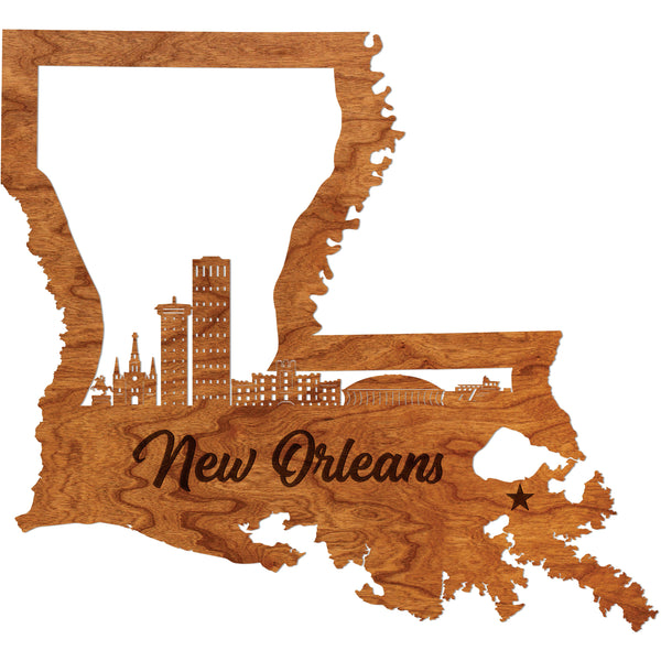 New Orleans Skyline Wall Hanging