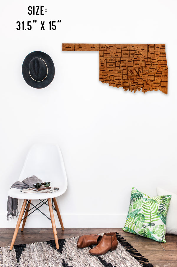 County Wall Hanging Oklahoma