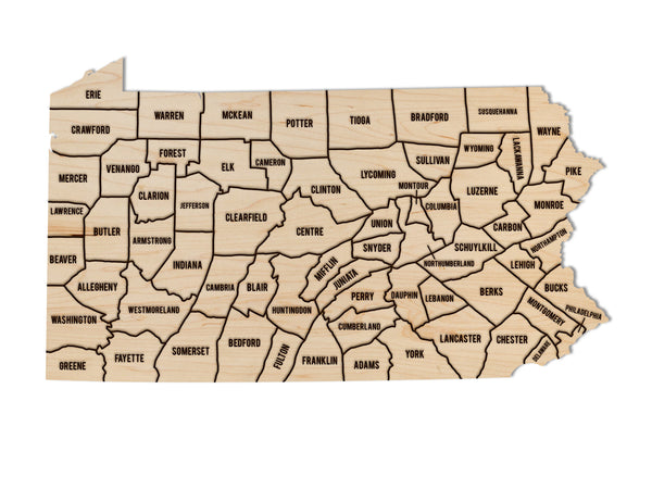 County Wall Hanging Pennsylvania