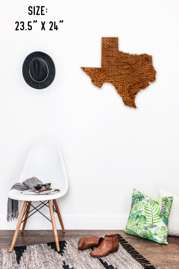 County Wall Hanging Texas