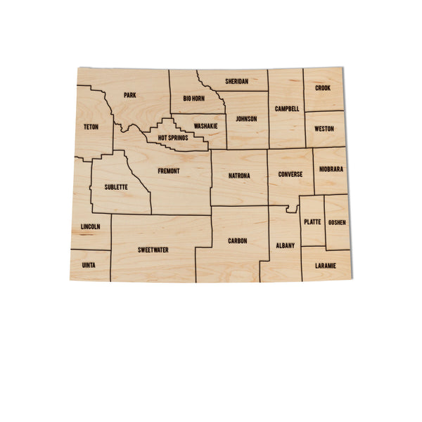 County Wall Hanging Wyoming