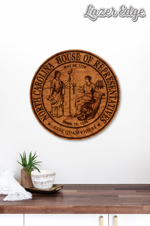 Government Wall Hanging NC H of R Seal