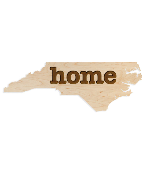 Home Wall Hanging Home NC Block Text MZ by LazerEdge
