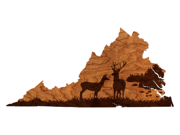 Deer Hunting Wall Hanging Deer on VA