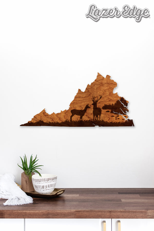 Deer Hunting Wall Hanging Deer on VA