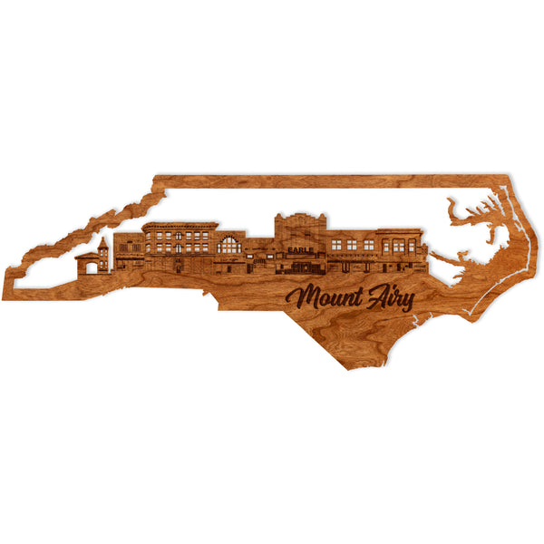 Mayberry Wall Hanging - Mount Airy Skyline
