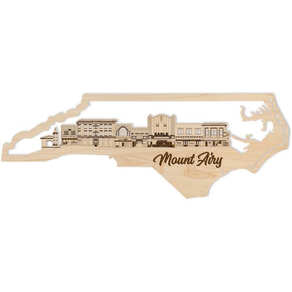 Mayberry Wall Hanging - Mount Airy Skyline