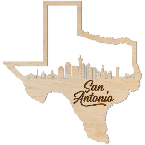 Texas Skyline Wall Hanging (Various Cities Available)