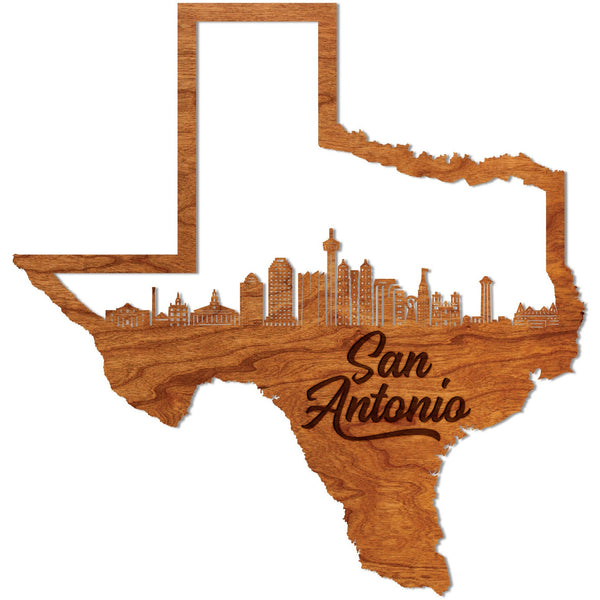 Texas Skyline Wall Hanging (Various Cities Available)