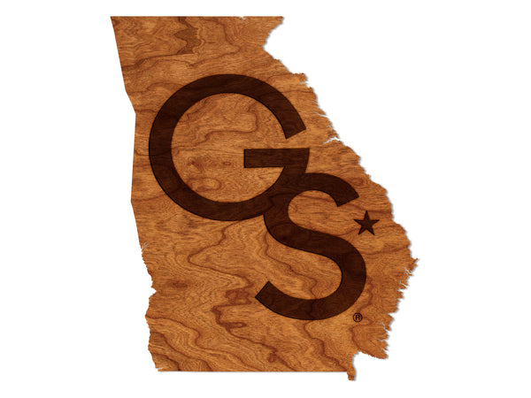Georgia Southern University Wall Hanging GS Logo on State