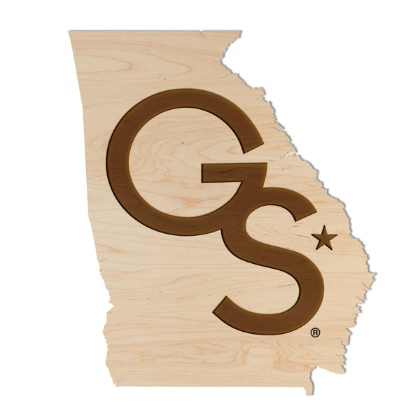 Georgia Southern University Wall Hanging GS Logo on State