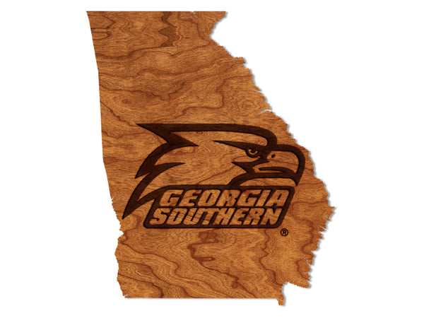 Georgia Southern University Wall Hanging Eagle Head on State
