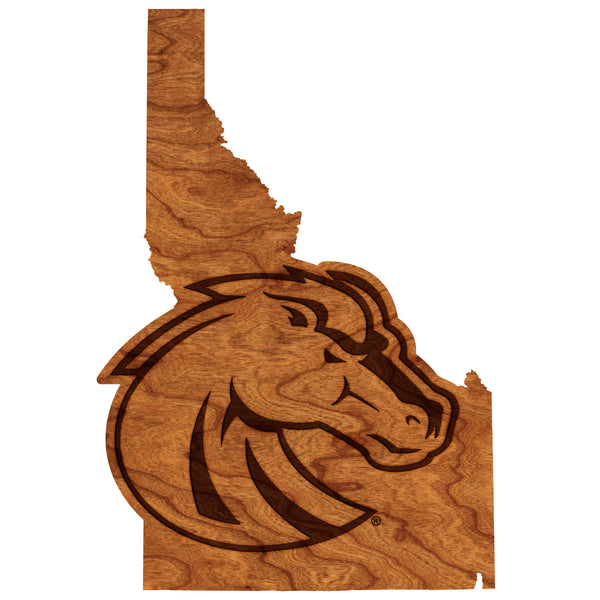 Boise State University Wall Hanging Bronco Head on State