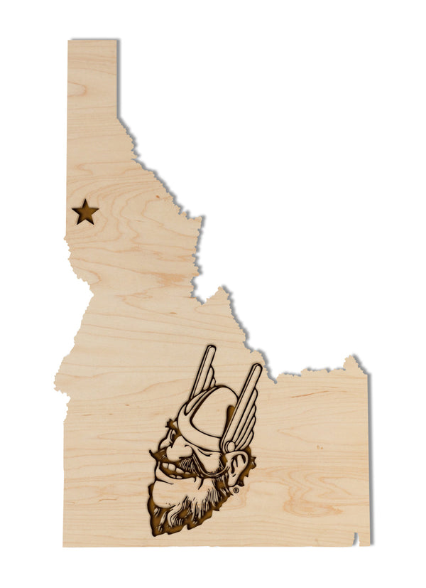 Idaho, University of Wall Hanging Joe Logo on State
