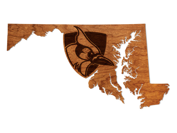 Johns Hopkins Wall Hanging Shield on State