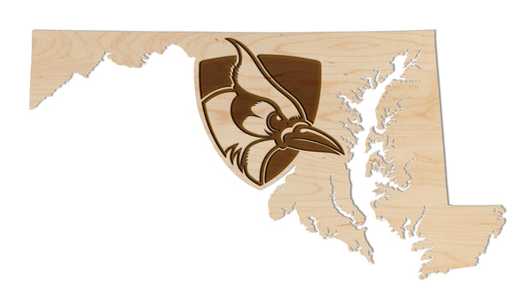 Johns Hopkins Wall Hanging Shield on State
