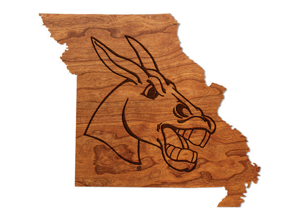 Central Missouri, University of Wall Hanging Mule Head on State