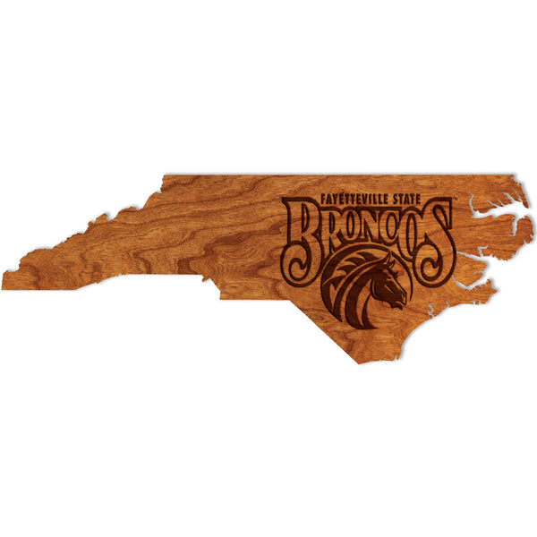 Fayetteville State University Logo on State   Wall Hanging