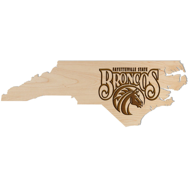 Fayetteville State University Logo on State   Wall Hanging