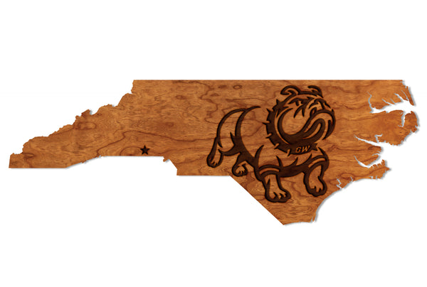 Gardner Webb Wall Hanging New Gardner Webb Bulldog on Standard