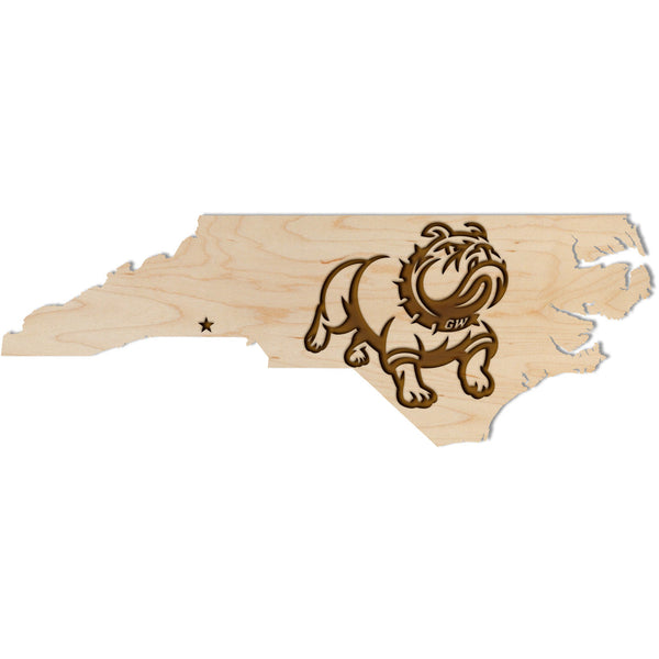 Gardner Webb University "Bulldogs" Wall Hanging - Various Designs Available