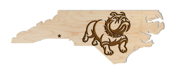 Gardner Webb Wall Hanging New Gardner Webb Bulldog on Standard